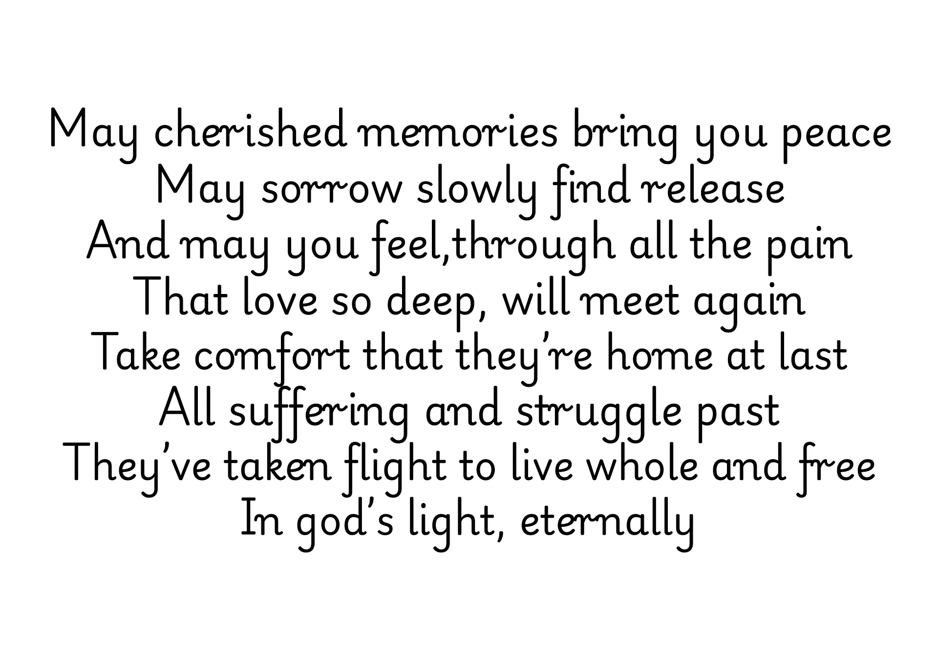 In Eternal Light: Condolence product image (2)