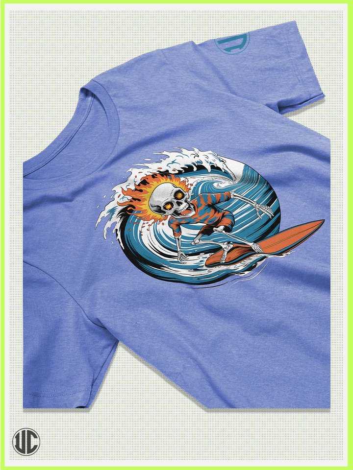 Firewave Skull Surfer – Graphic Surf T-Shirt product image (2)