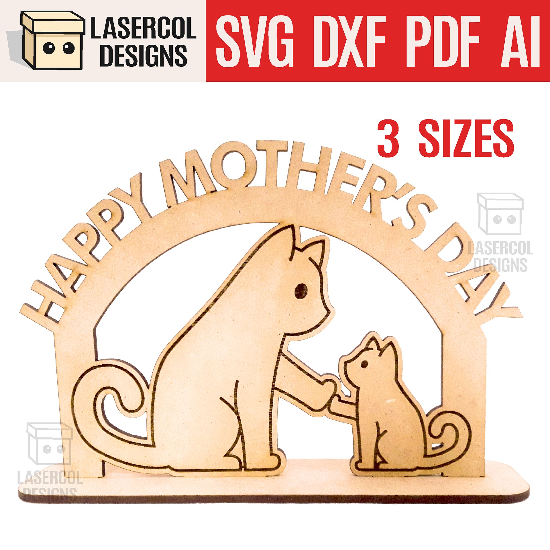 Mother's Day Gift Plaque Bundle (Set 1-2-3-4) - Laser Cut Files product image (4)