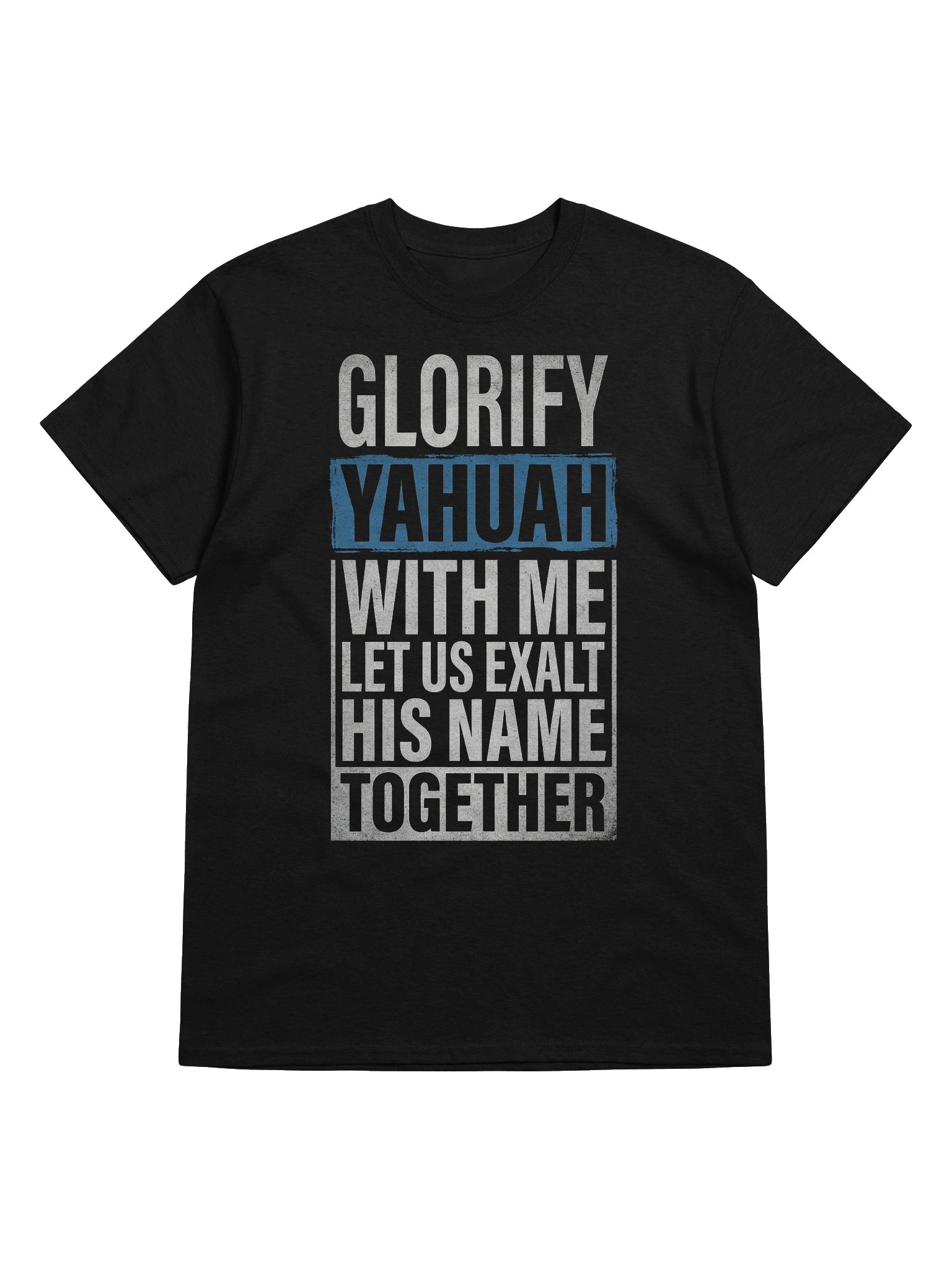 Glorify YAHUAH With Me Vintage Style T-Shirt | Tehillim 34:3 Vintage Style Tee product image (5)