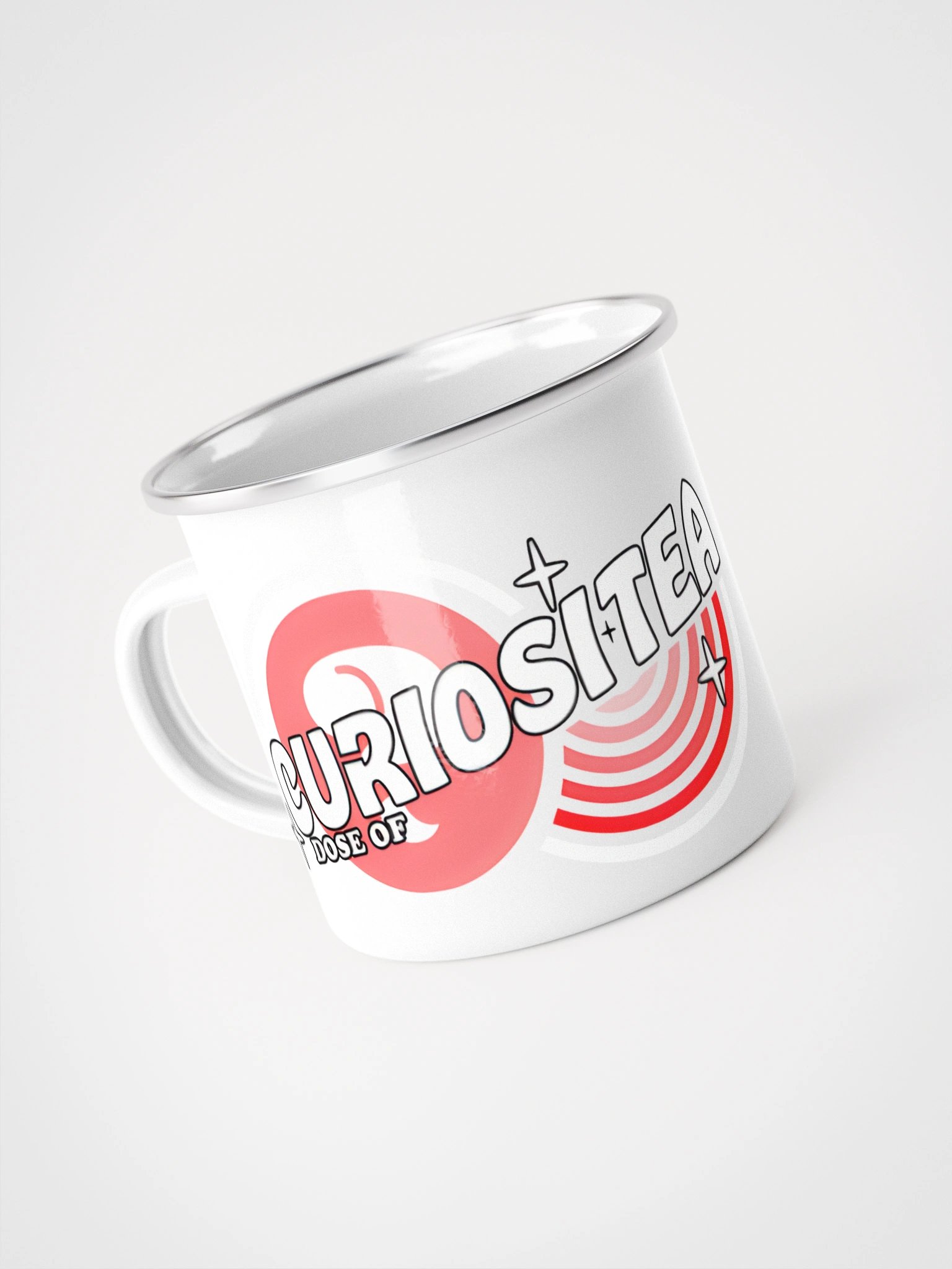 Curiositea Enamel Mug - Pink product image (1)