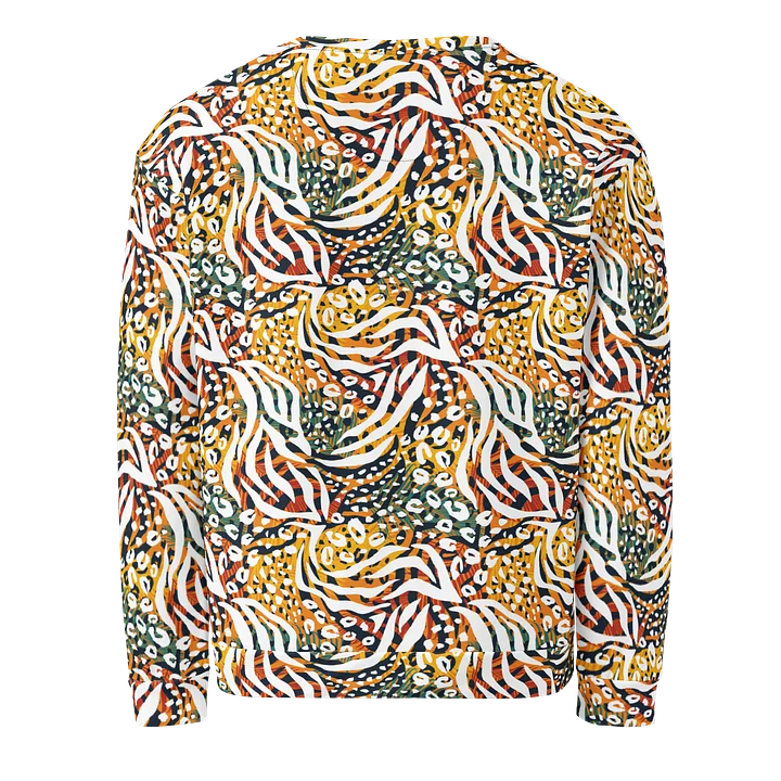 Stylish Recycled Unisex Sweatshirt with Bold Animal Print product image (2)