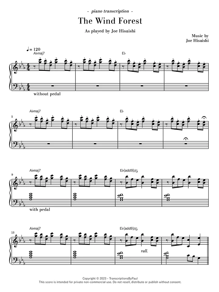 The Wind Forest - Joe Hisaishi product image (1)