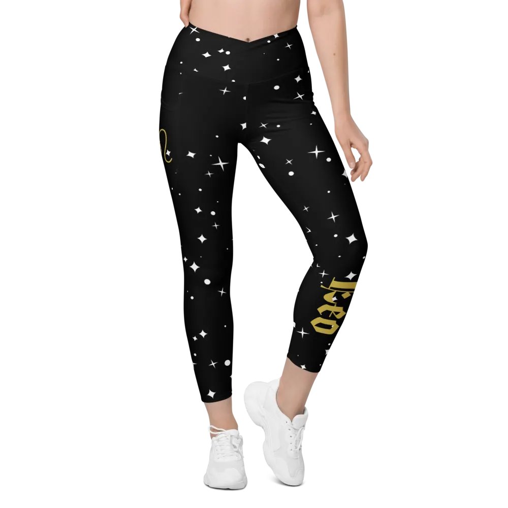 Stellar Leo Crossover Leggings with Pockets product image (1)