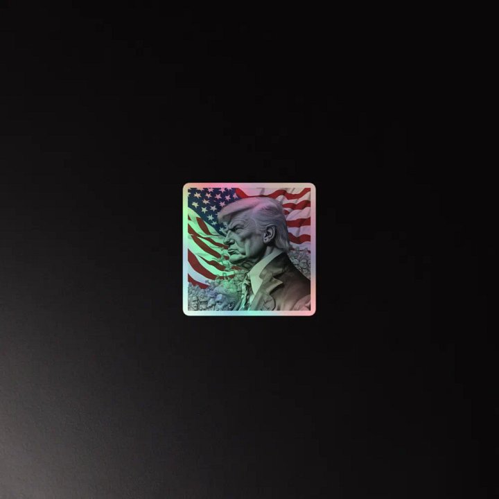 Patriotic Leader Holographic Sticker product image (4)