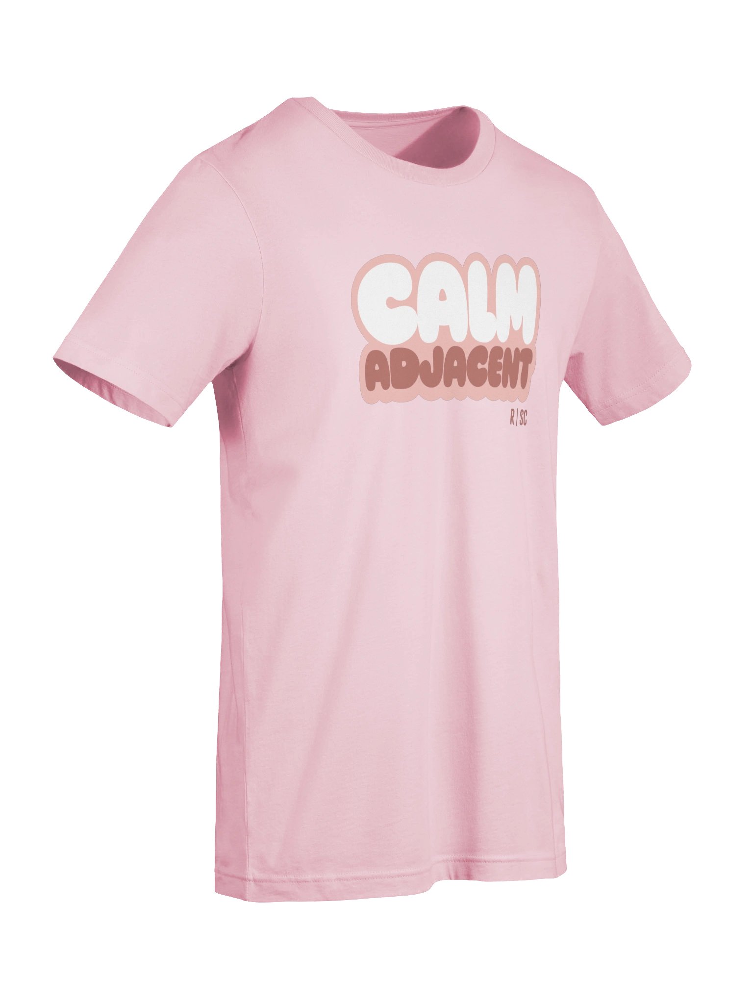 Calm Adjacent T-shirt (Pink) product image (77)