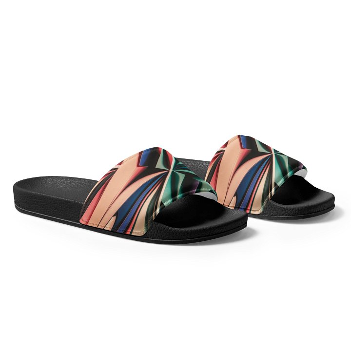 Graphic Grove Men's Slides: Vibrant Abstract Designs for Ultimate Beach and Pool Comfort product image (1)