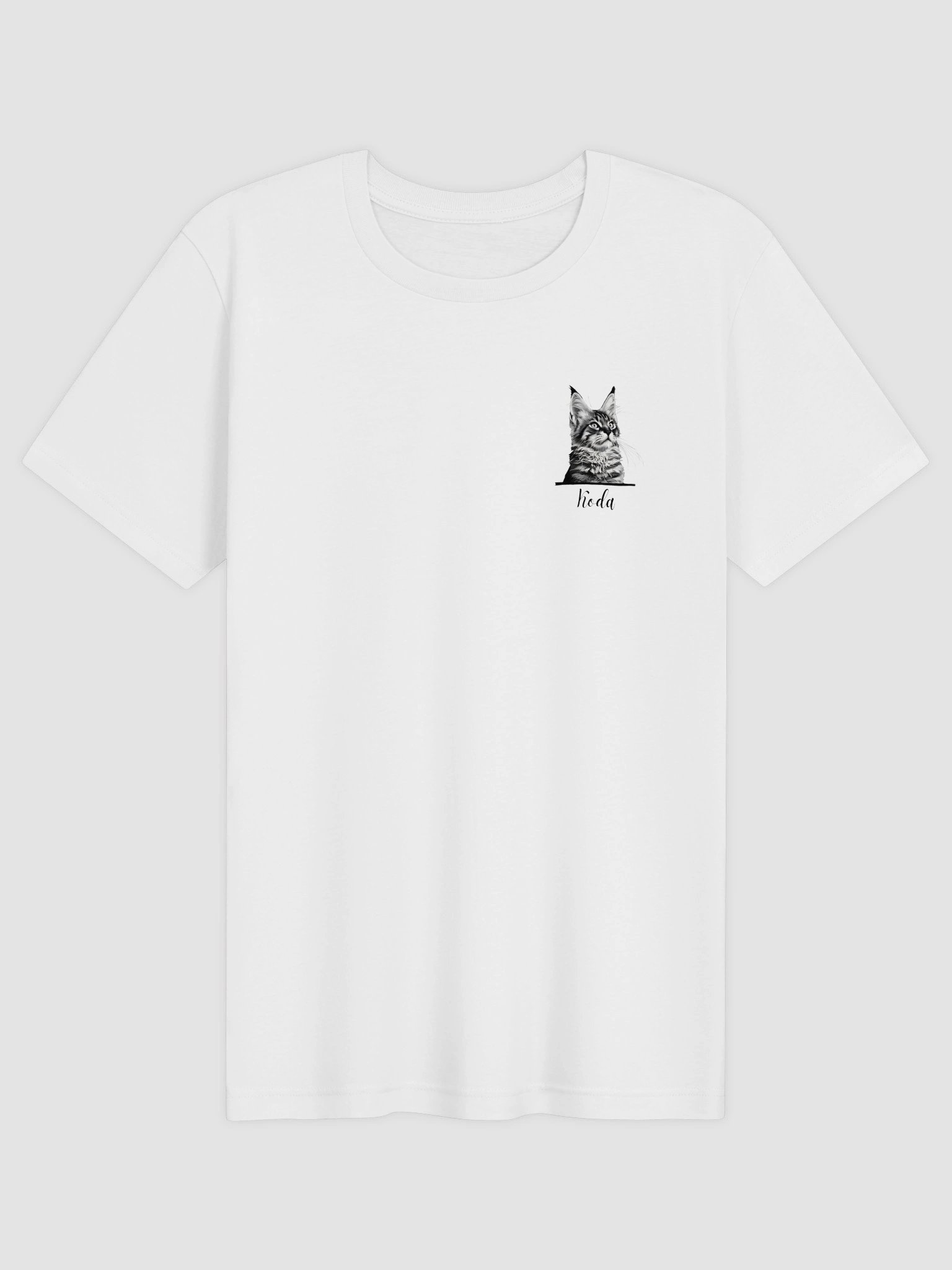 Custom Minimalist Left Chest Oil Painting Pet Portrait T-Shirt product image (28)