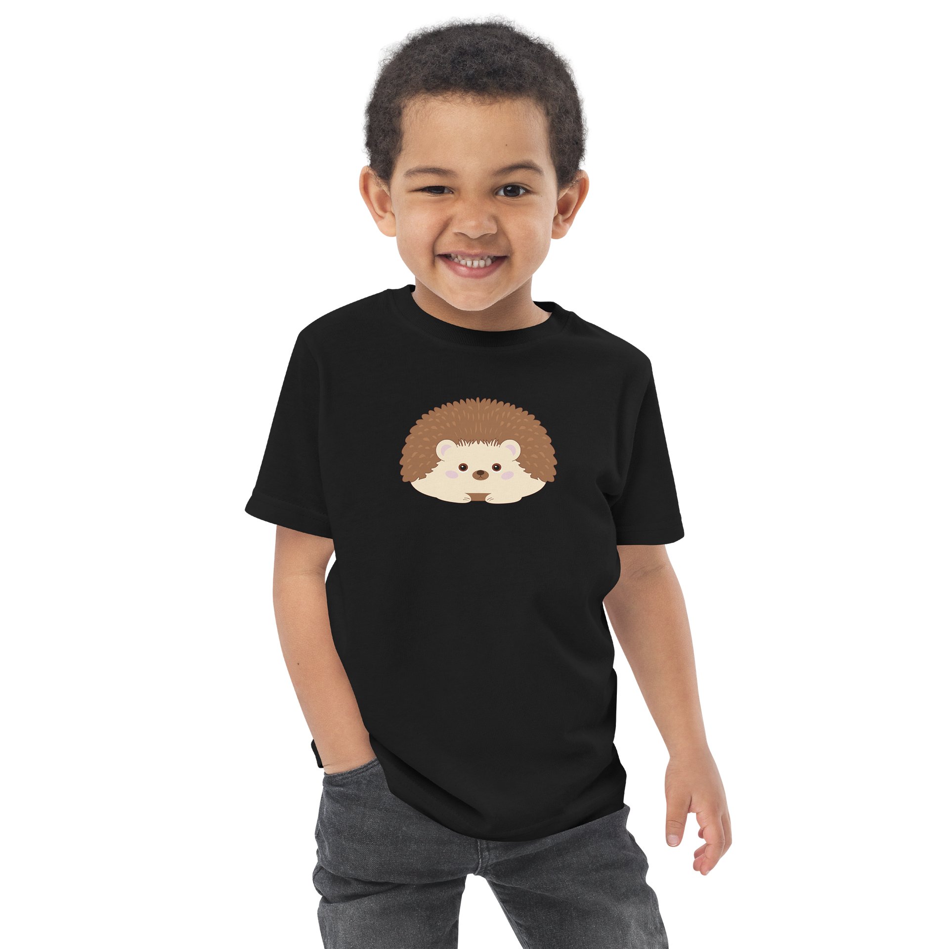 Woodland Animal Friends Hedgehog Toddler Jersey T-Shirt product image (4)