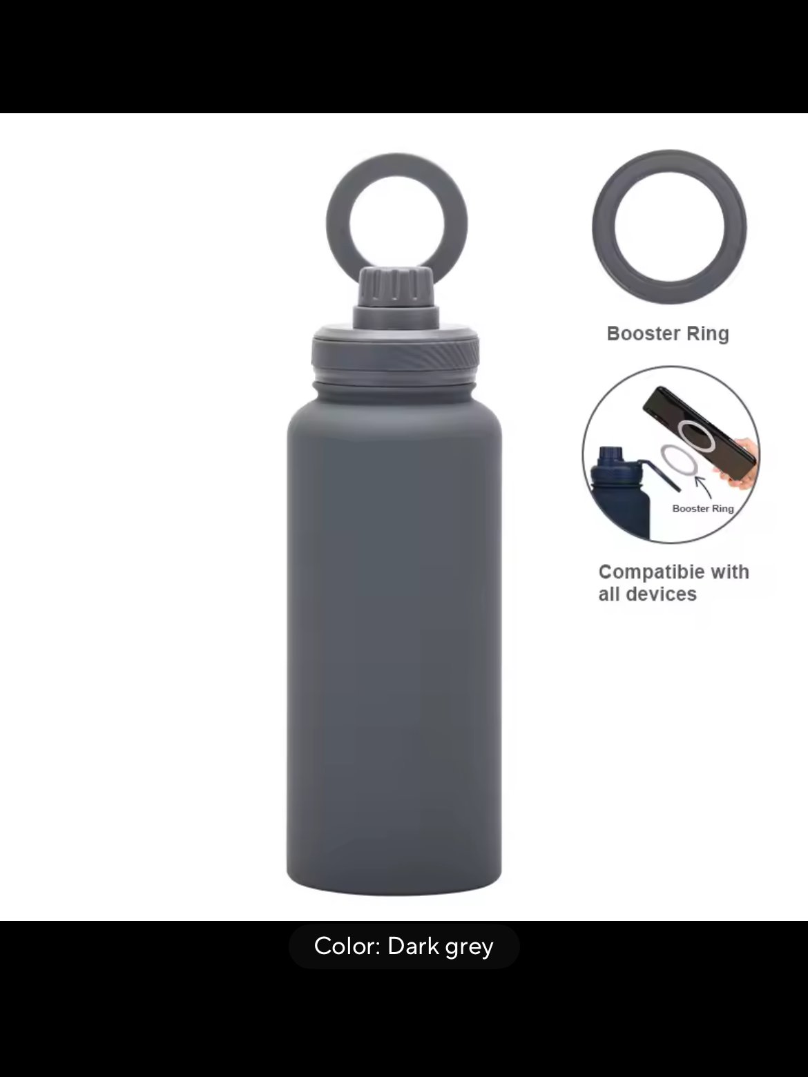 Gray Cloud 🌥️ 32 oz Magnetic Safe Lid product image (1)