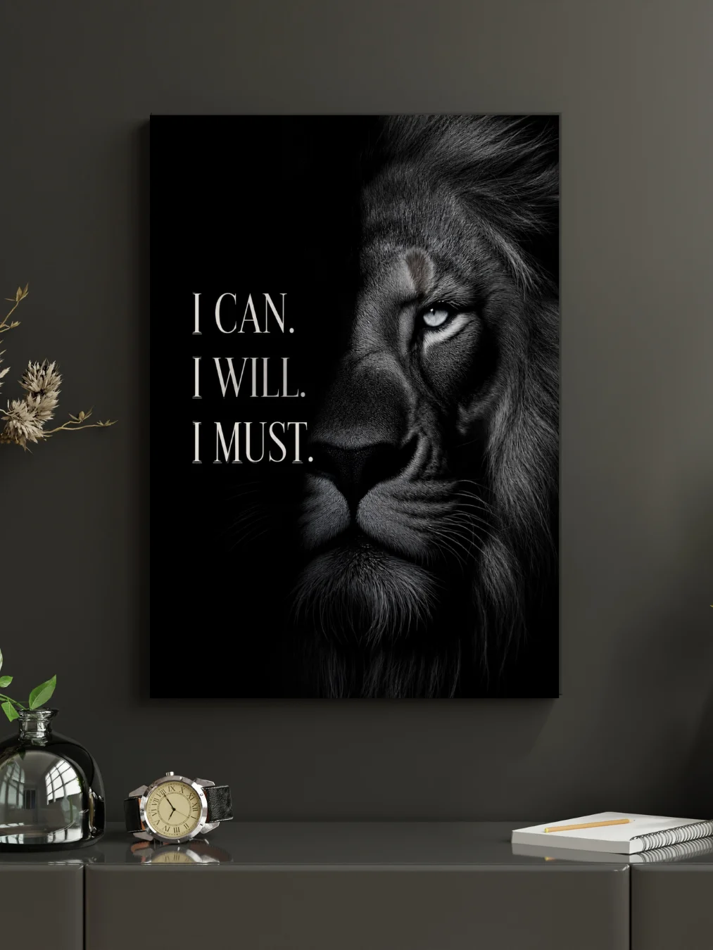 I Can. I Will. I Must. - Dark Edition Printable Wall Art product image (2)