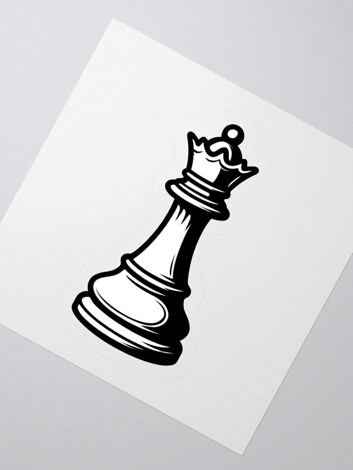 Classic Chess Queen Sticker product image (5)