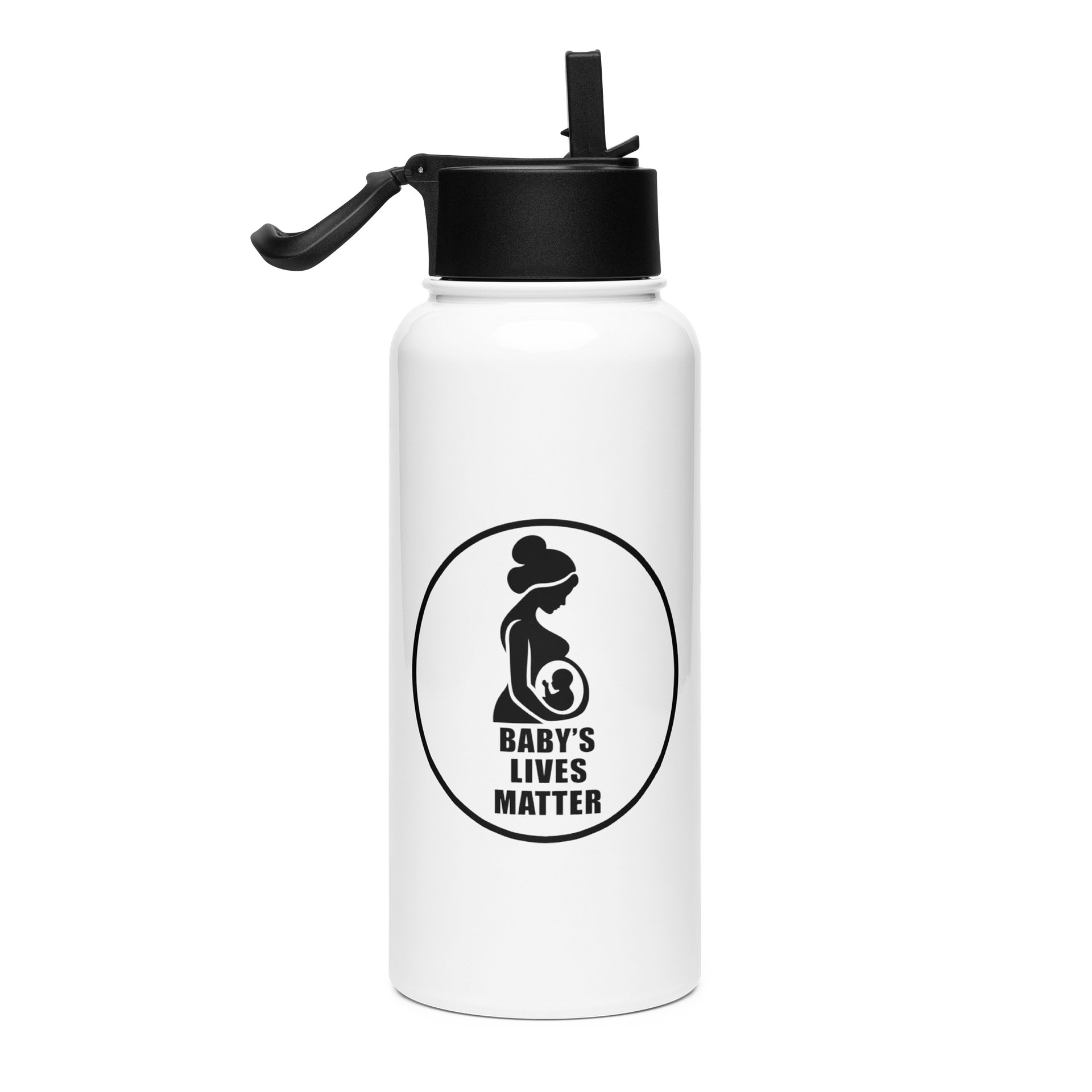 Baby's Lives Matter Water Bottle W/ Straw product image (4)