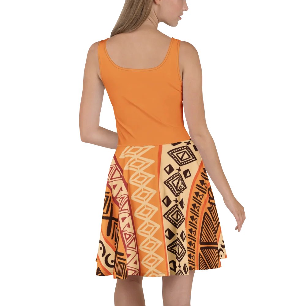 Terra Cotta Kinte All-Over Print 'Philius' Dress product image (4)