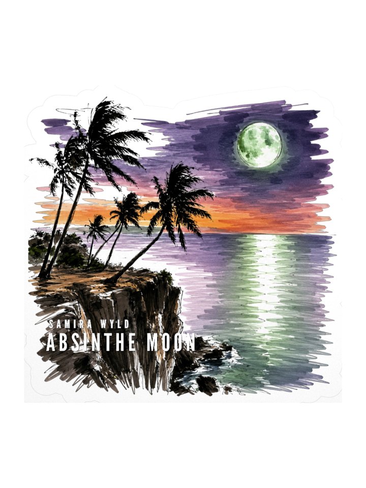Absinthe Moon Sketch Edition Kiss Cut Stickers product image (1)