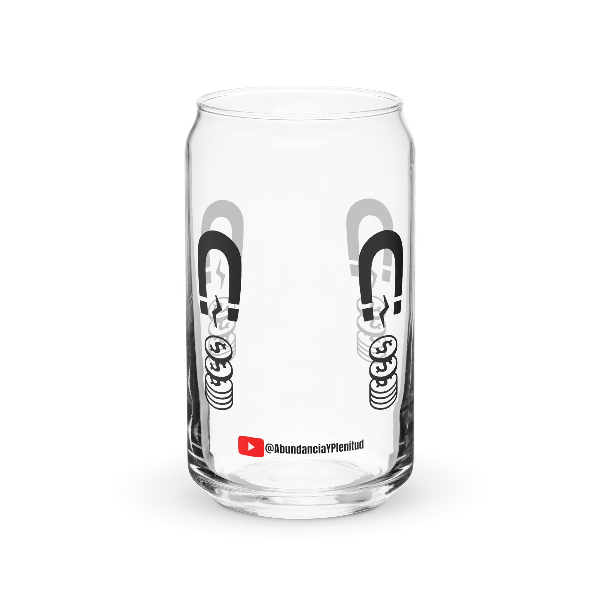 Vaso de Vidrio con Forma de Lata – Imán de Dinero product image (2)