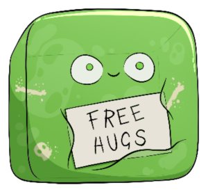 Gelly Free Hugs | 3" Sticker product image (1)