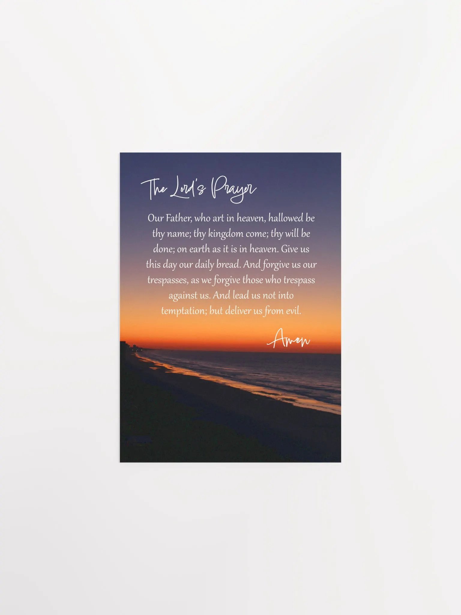 Sunrise Lord's Prayer - Print product image (4)