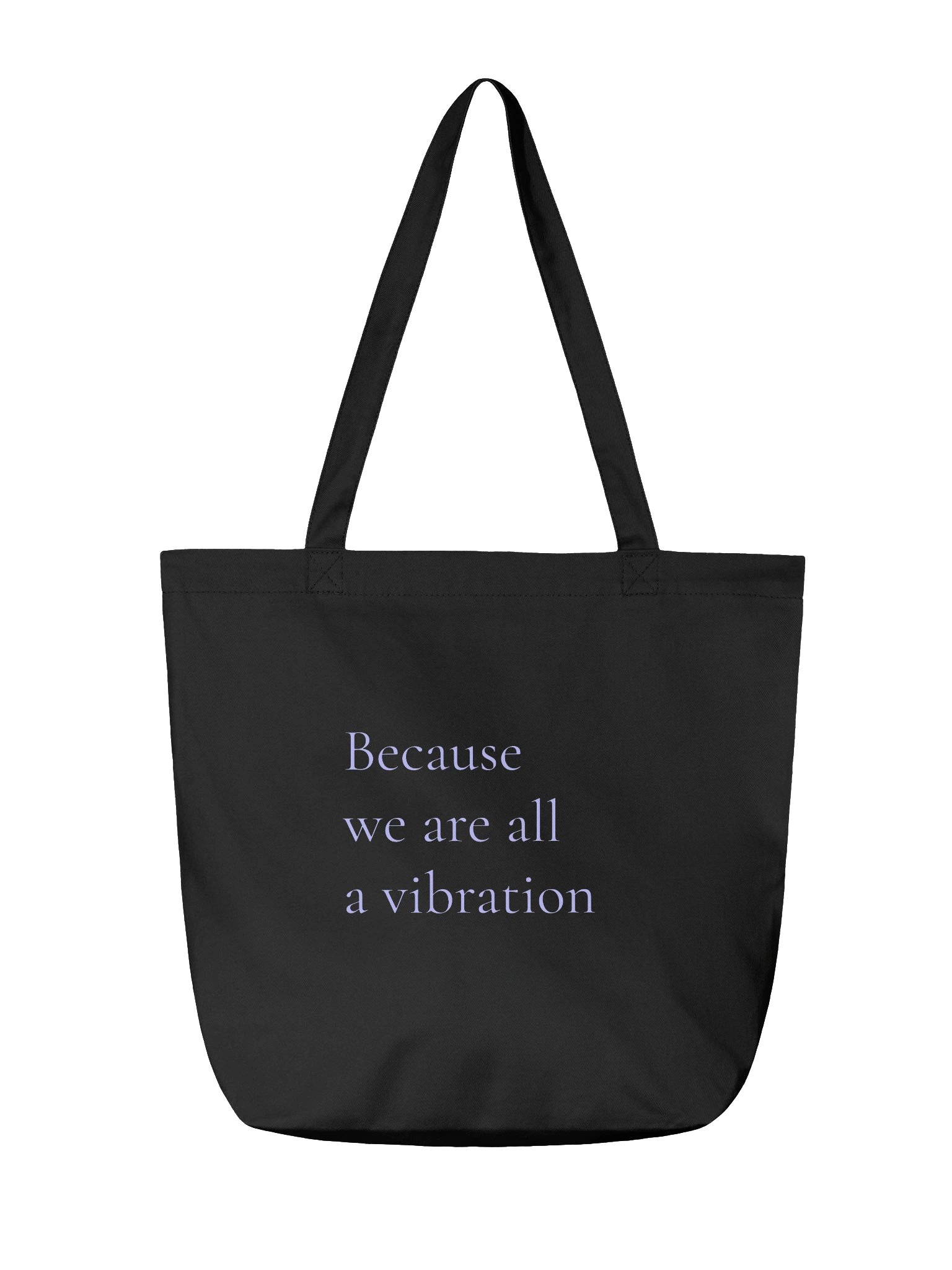 Auriviel Organic Cotton Tote Bag – "Because we are all a vibration" Eco-Friendly Shopper product image (2)