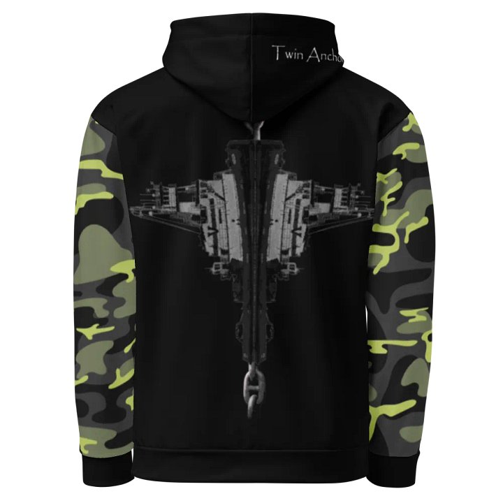 Mirrored Tug Hudson & Barge Bridal Chain (Camouflage & Black) – Performance Marine Wear | Twin Anchor Apparel North Current Line product image (1)