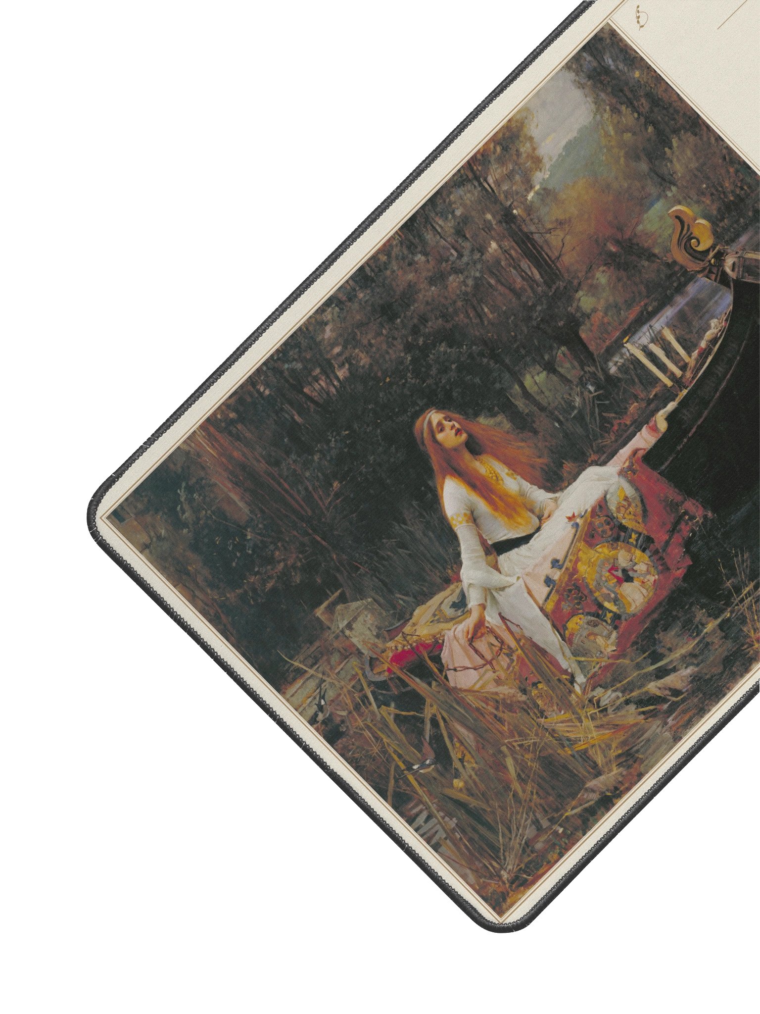 John William Waterhouse – The Lady of Shalott – Victorian Broadside Desk Mat product image (3)