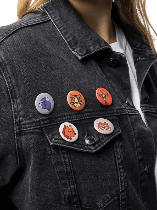 Critter Crew - Set of 5 Pin Buttons product image (3)