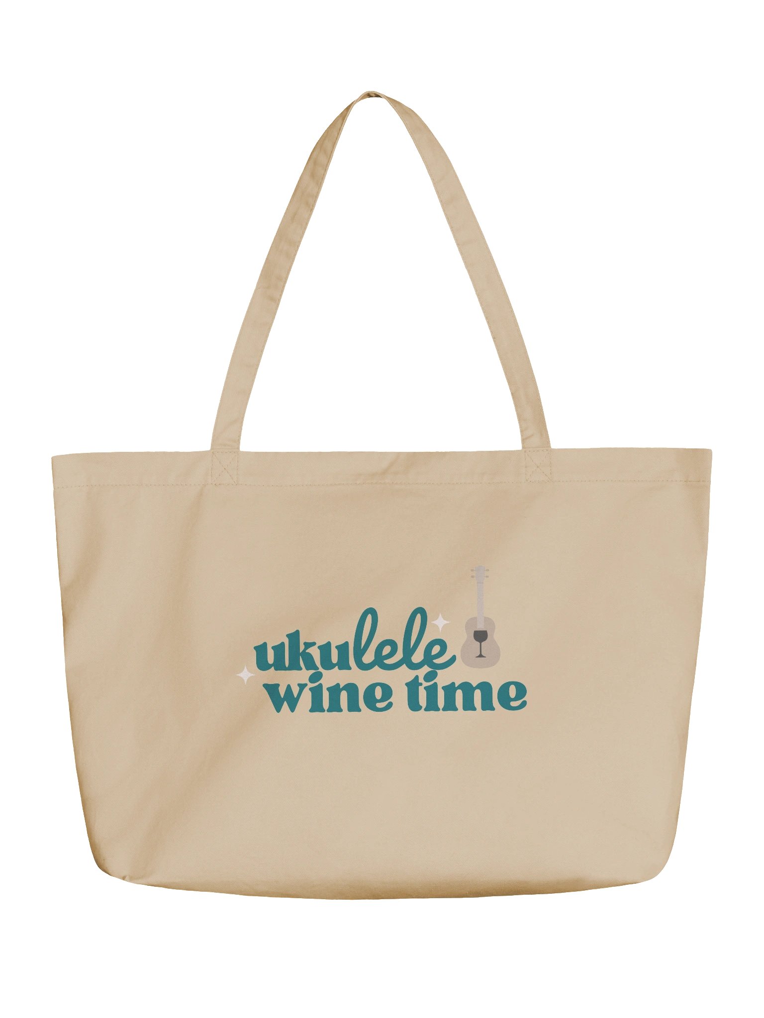 Ukulele Wine Time Tote product image (1)