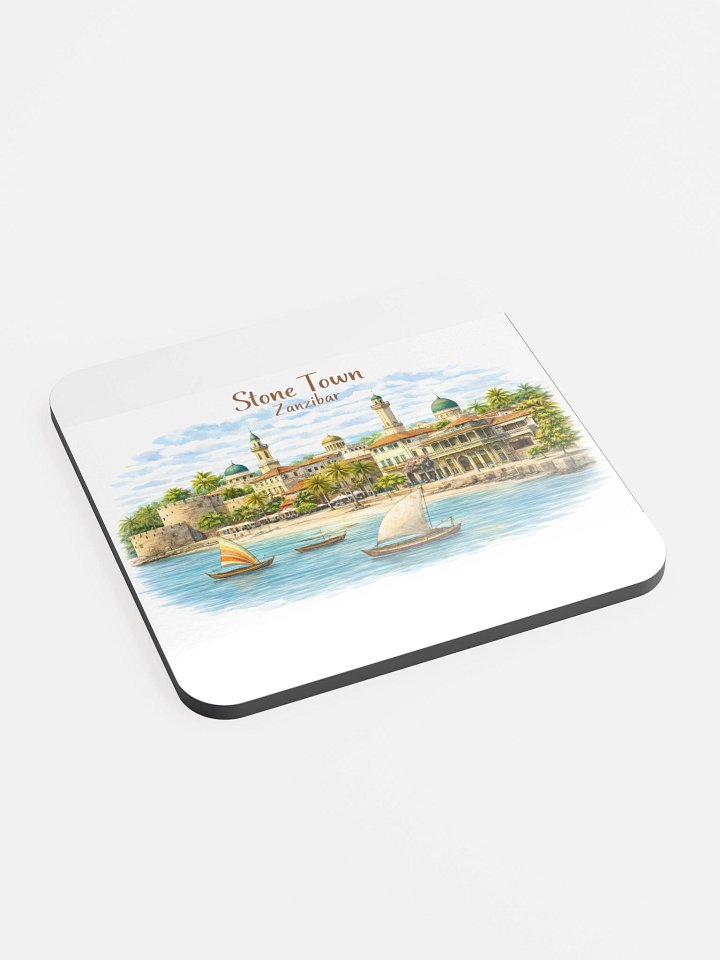 Stone Town Zanzibar Glossed Cork Coaster product image (2)