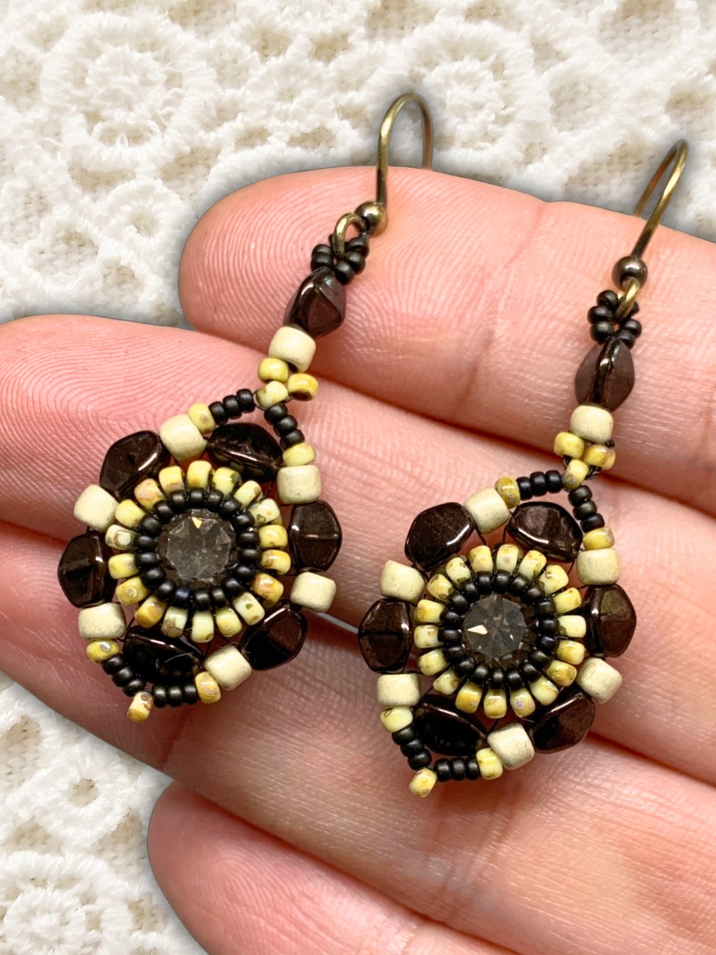 Spellbound Beaded Earrings - Bronze product image (4)