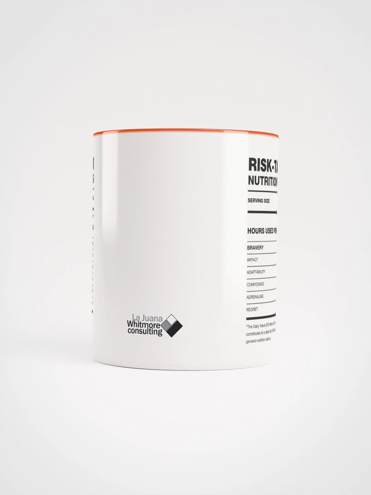 RISK-TAKER Nutrition Facts Ceramic Mug product image (5)