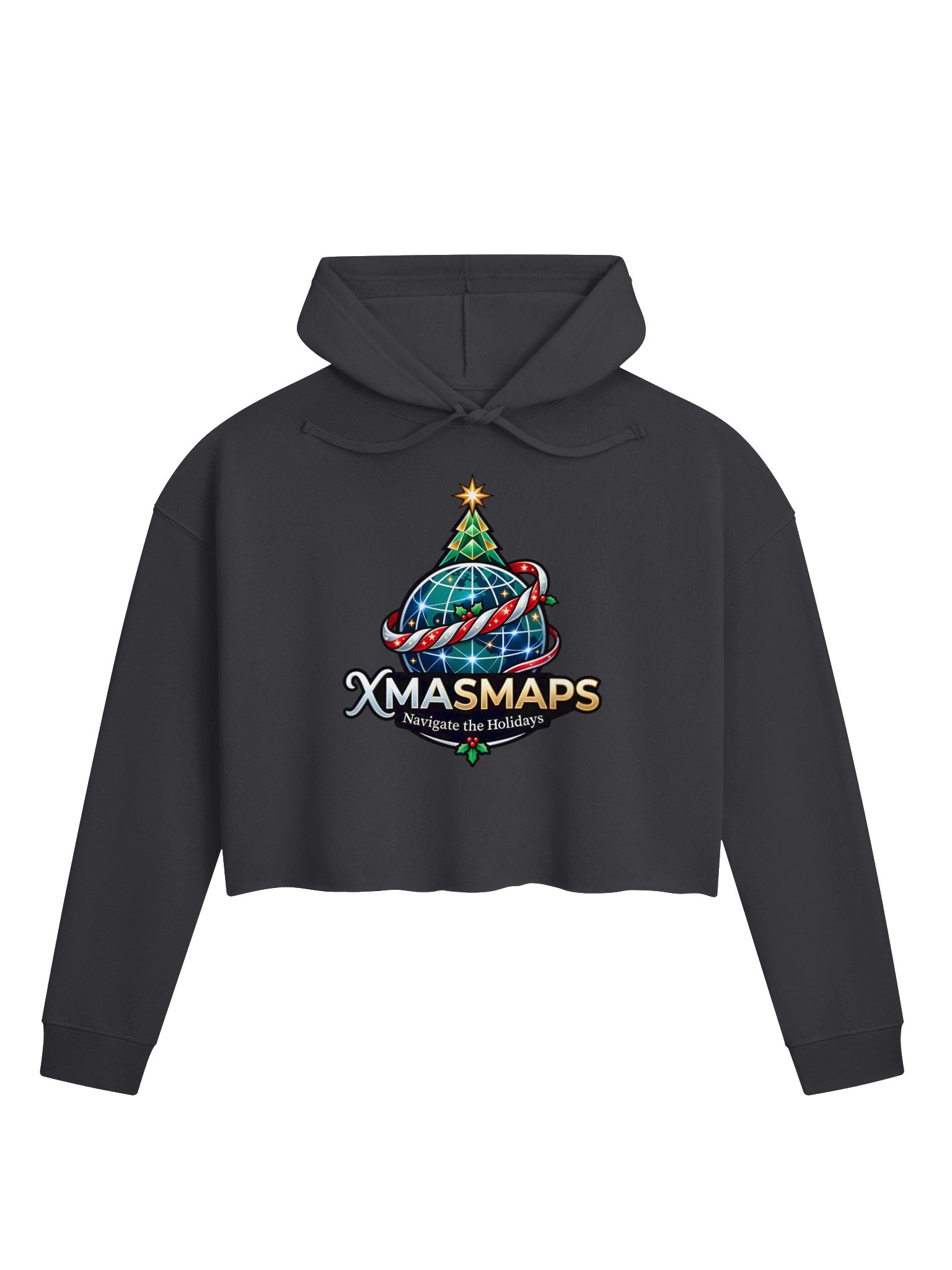 XmasMaps Women's Cropped Hoodie product image (1)