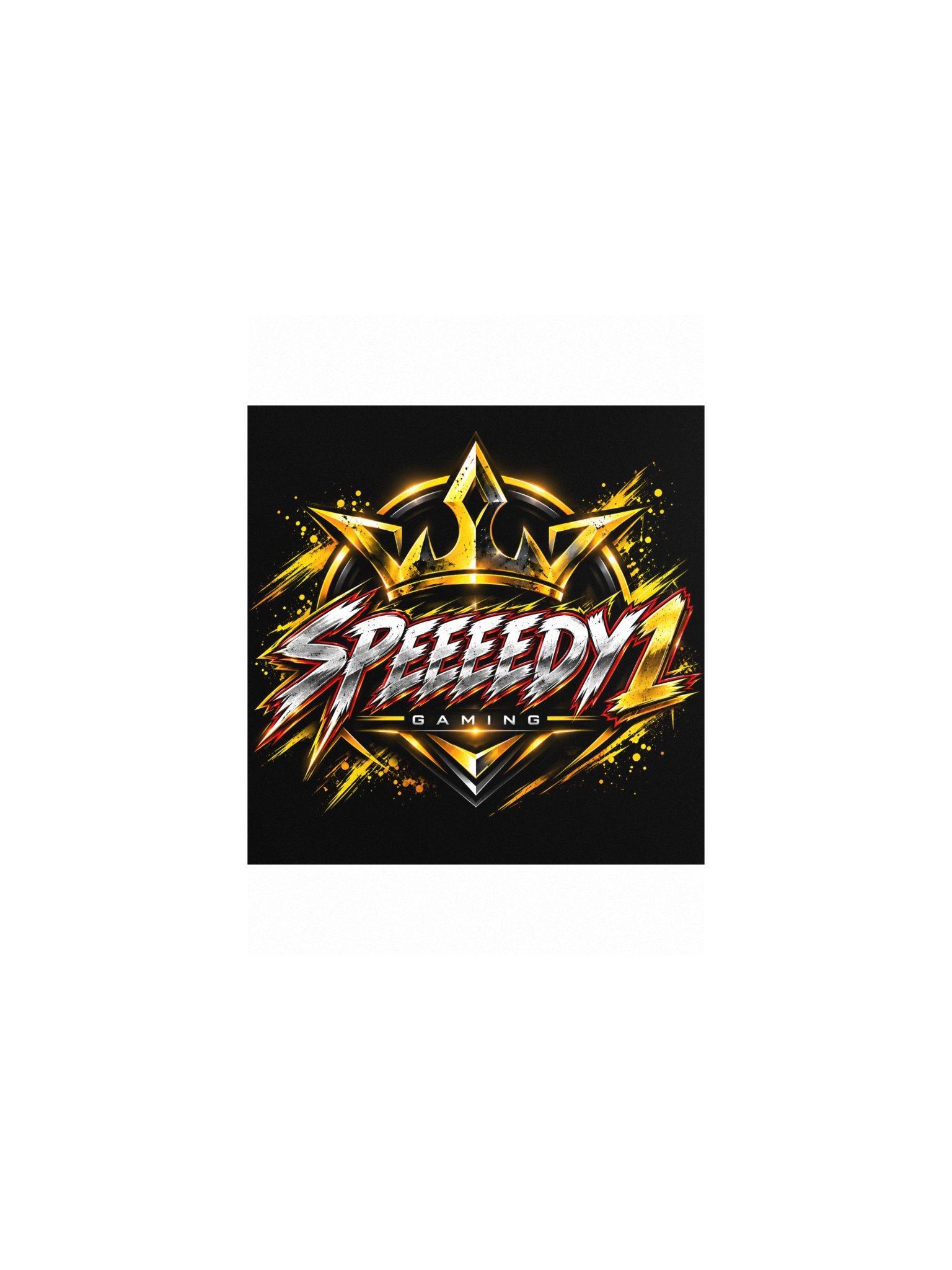Speedy Gaming Crown Logo Poster product image (1)