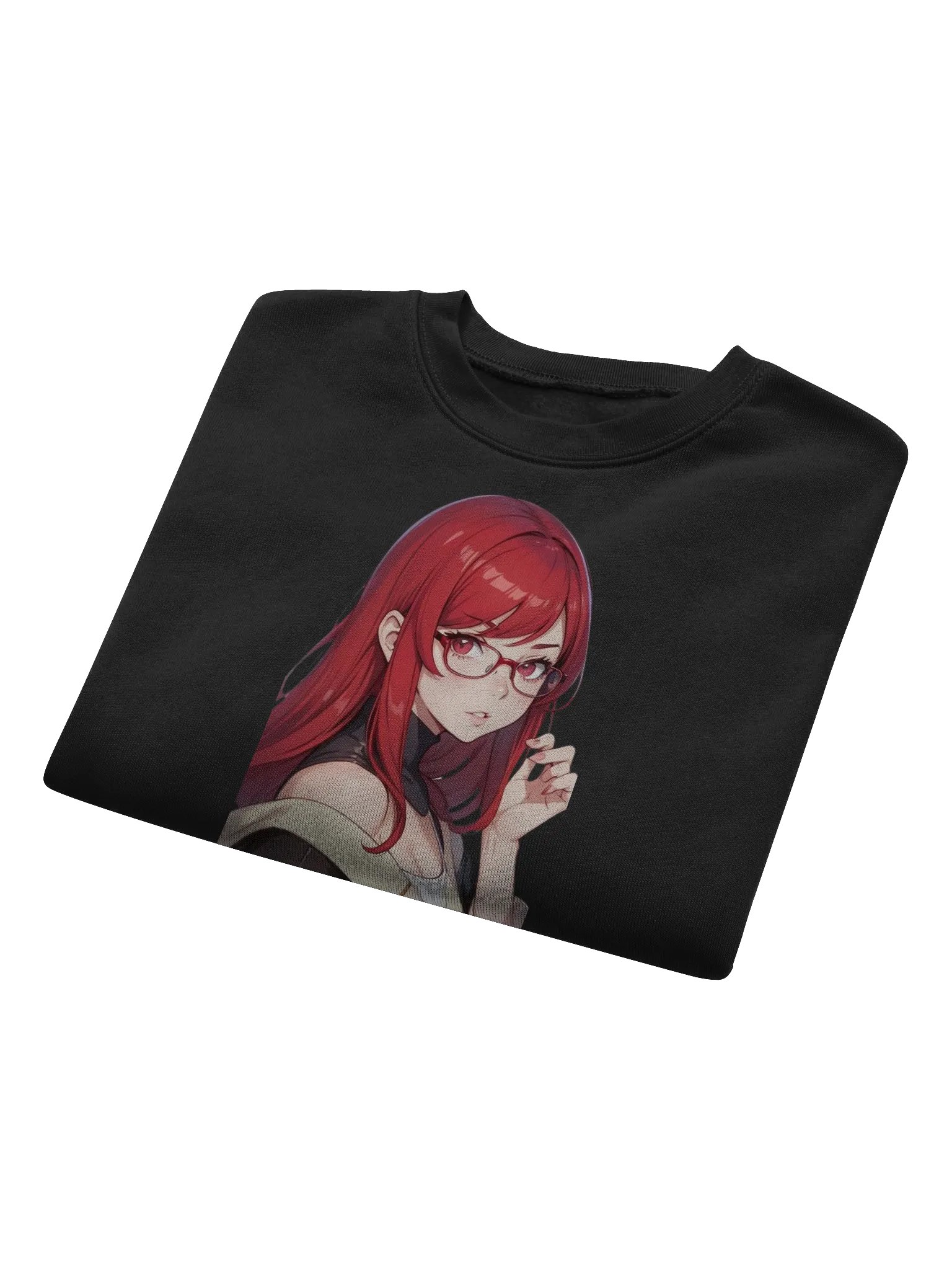 (Red WAIFU) K Crop Sweatshirt product image (8)