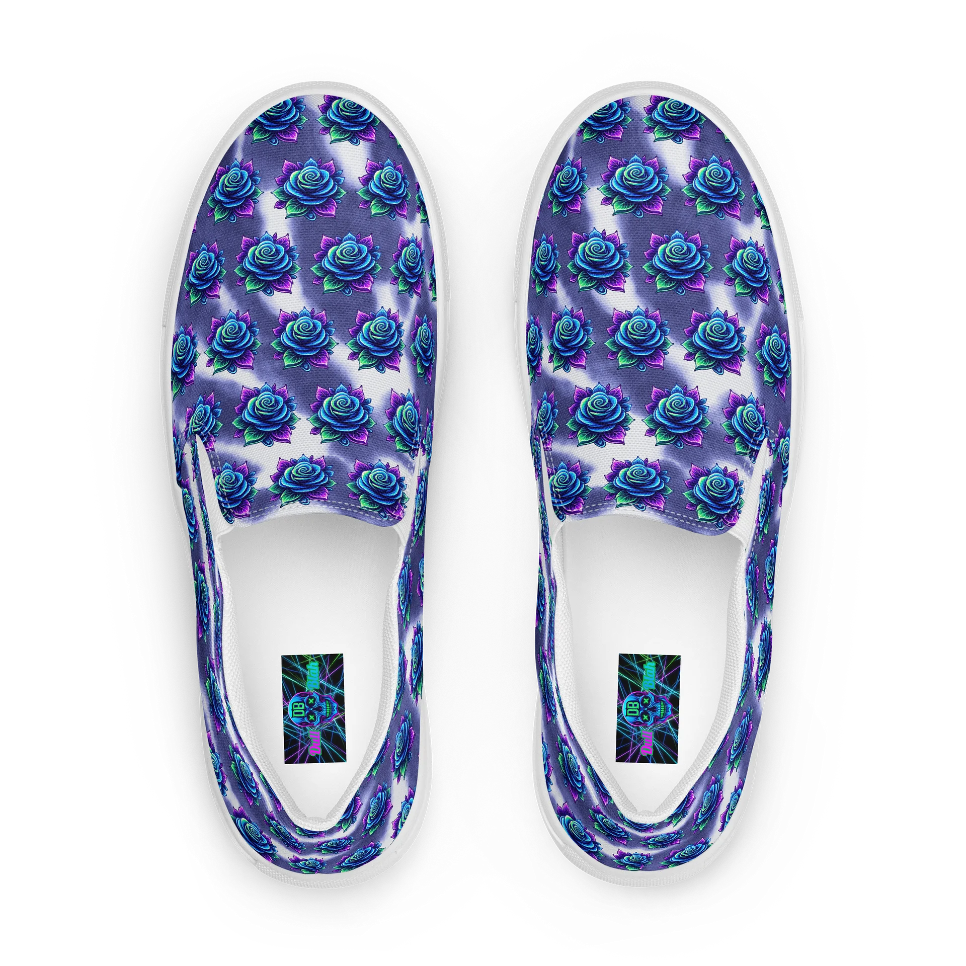 "Neon Rose" Premium Slip-On Canvas Shoes product image (1)