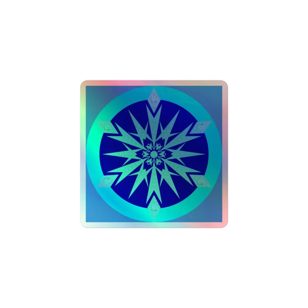 snowflake holo sticker product image (1)