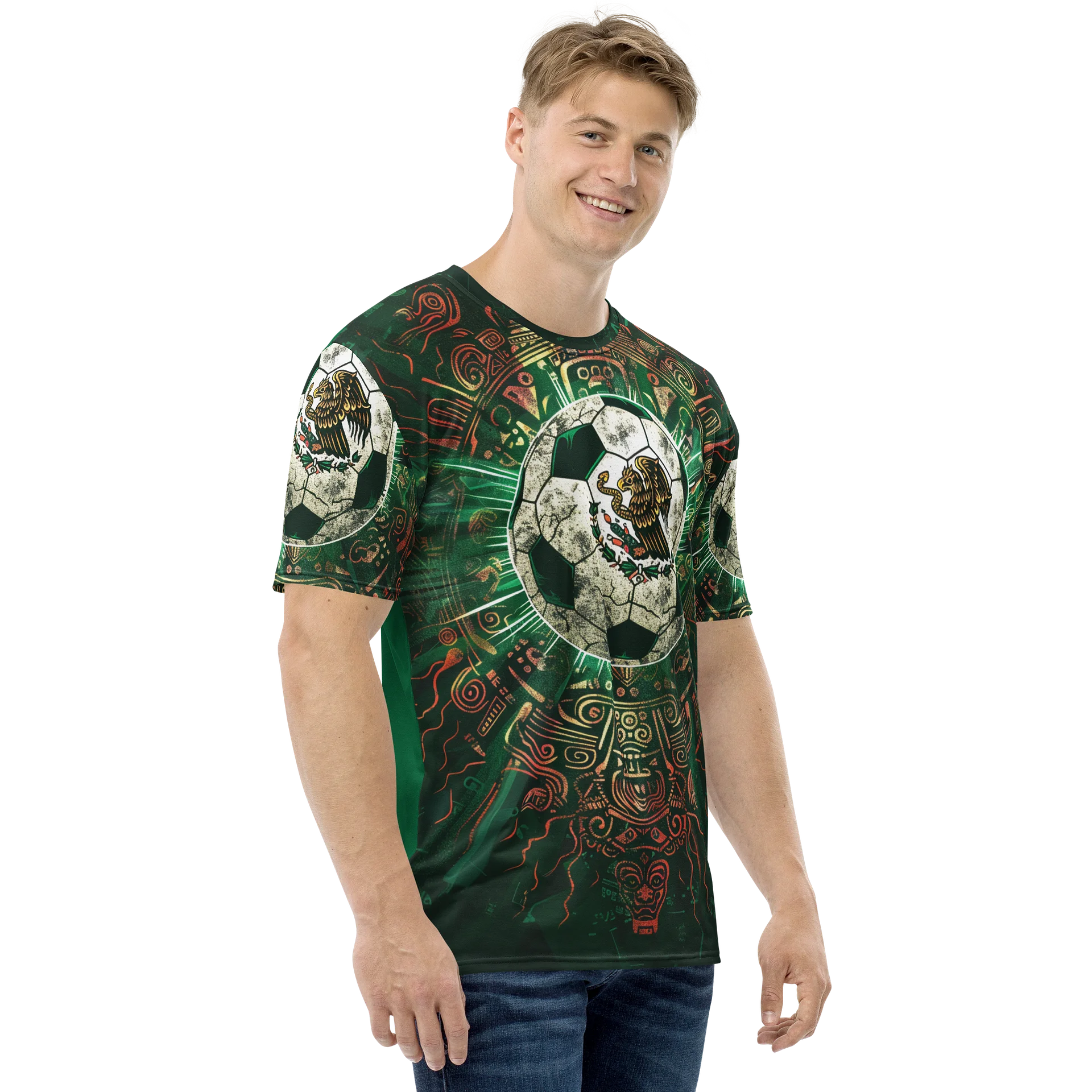 Mexico Mens Fantasy Football Shirt | Camiseta de fútbol de fantasía para hombre de México product image (7)