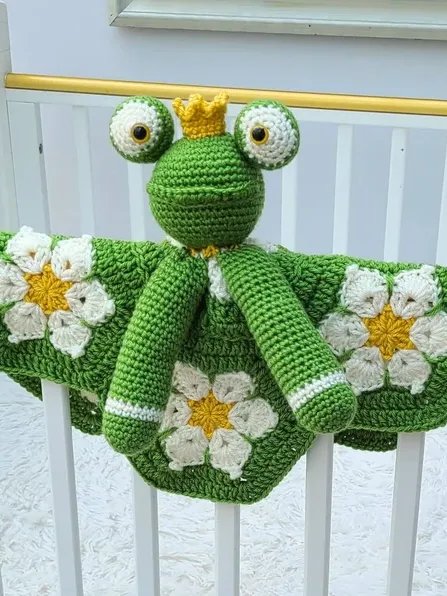 Frog Lovey Crochet Pattern Baby Security Blanket Comforter PDF Pattern - Crafting Happiness product image (8)