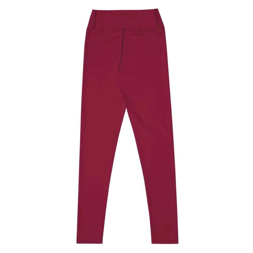 Maroon High-Waist Leggings product image (9)