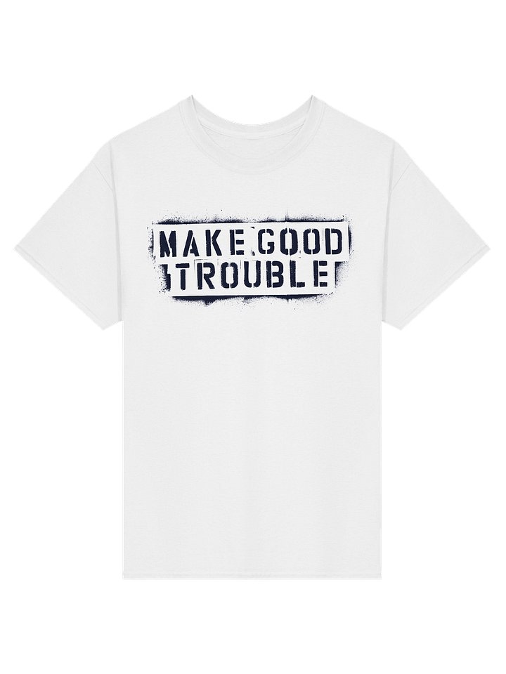 Make Good Trouble Gildan Heavyweight T-Shirt black letters product image (1)