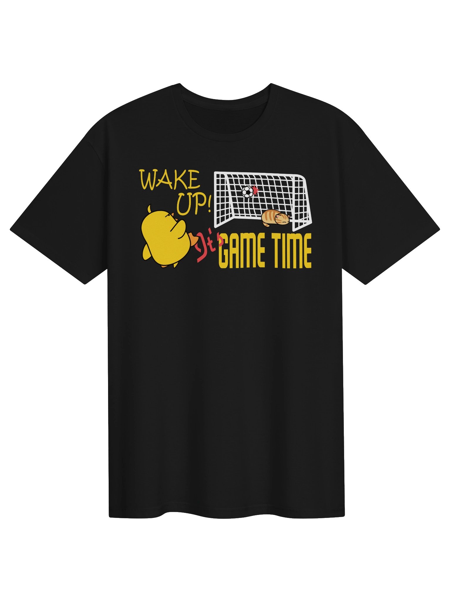Soccer Cat (WAKE UP, It's GAME TIME) - Unisex Adult Super Soft Lightweight T-shirt product image (1)