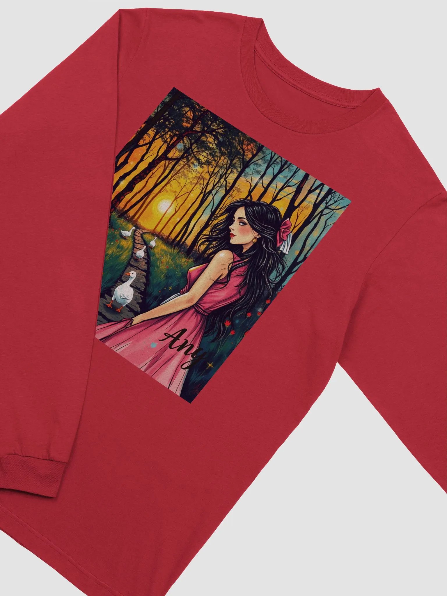 Whimsical Sunset Path Long Sleeve Tee product image (3)