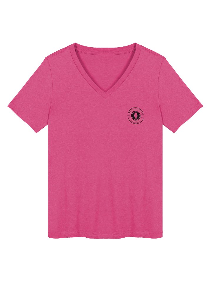 PREEETTY GOOD Back Logo Women's V-Neck T product image (1)