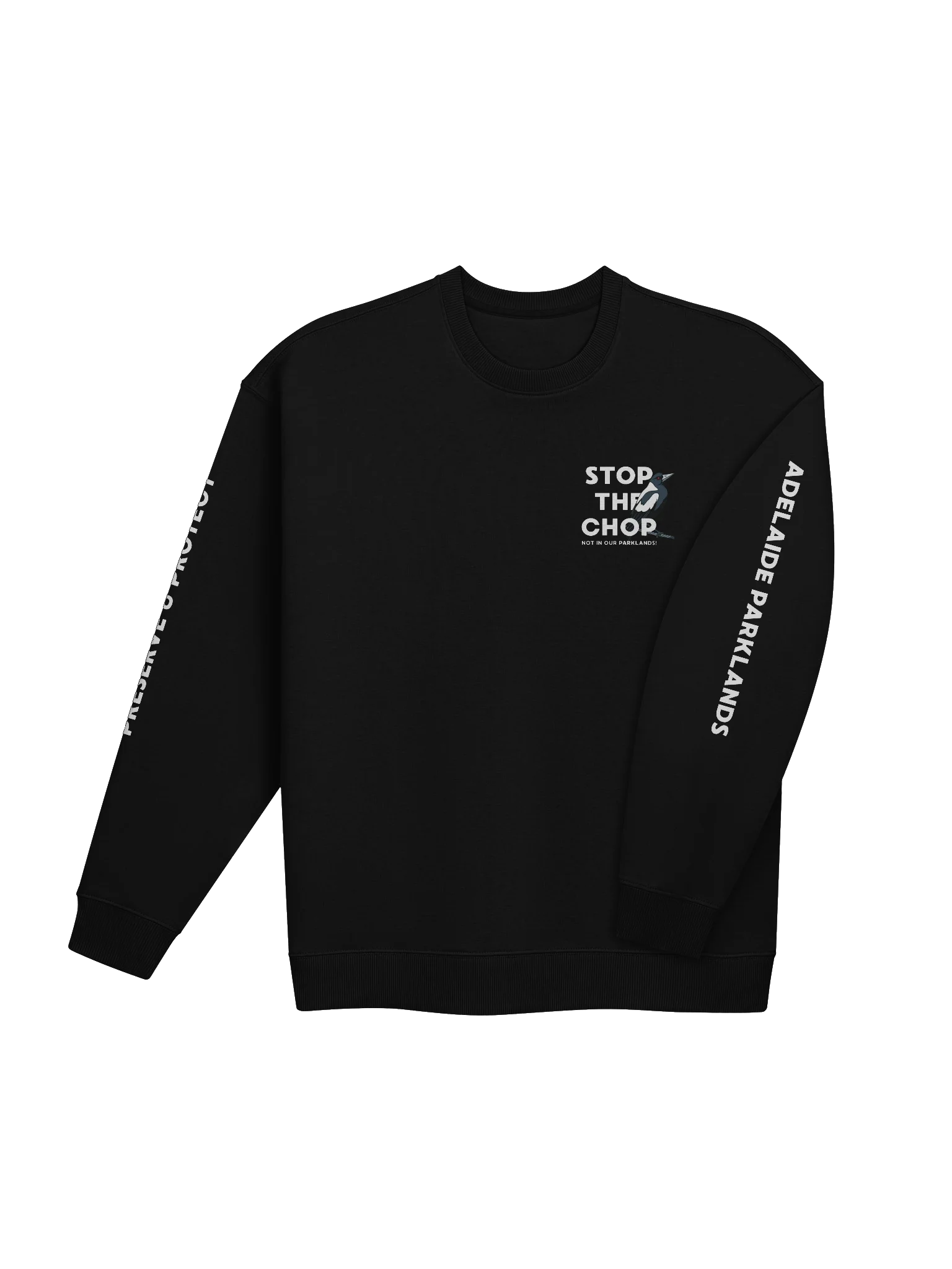 STOP THE CHOP | Magpie | Unisex | Premium Organic Oversized Sweatshirt product image (4)