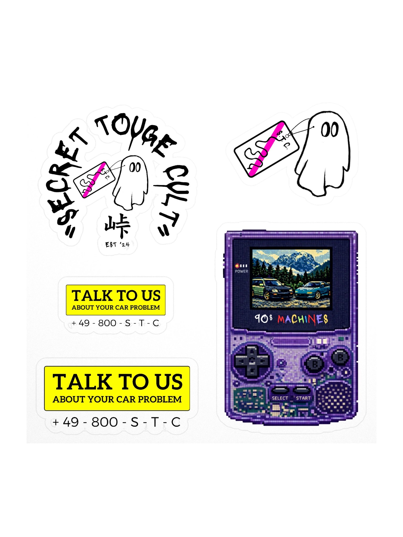 “Grip Is Temporary. Stories Are Forever.” Sticker Pack product image (1)