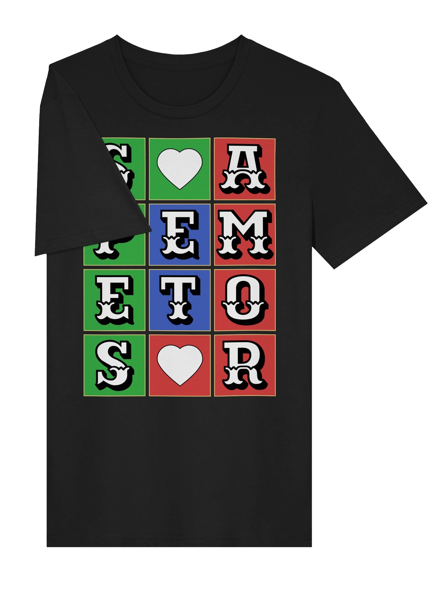 Hope and Love In Latin Quote Unisex Organic Cotton Graphic T-shirt product image (3)