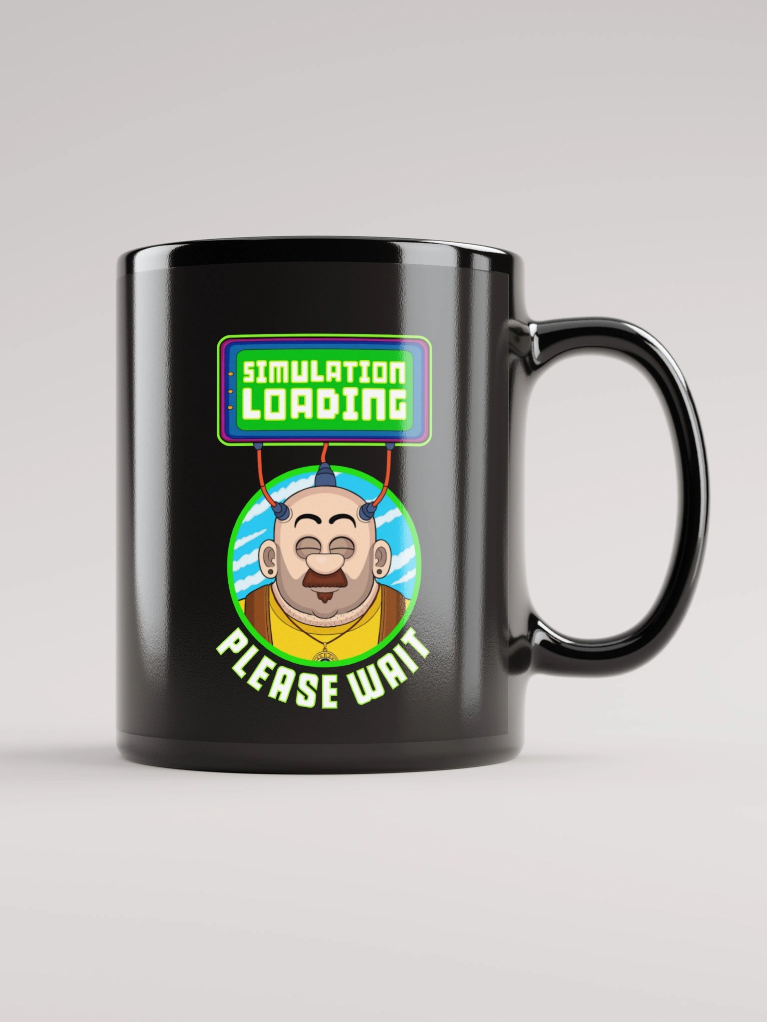 Simulation Loading - Black Glossy Mug product image (1)