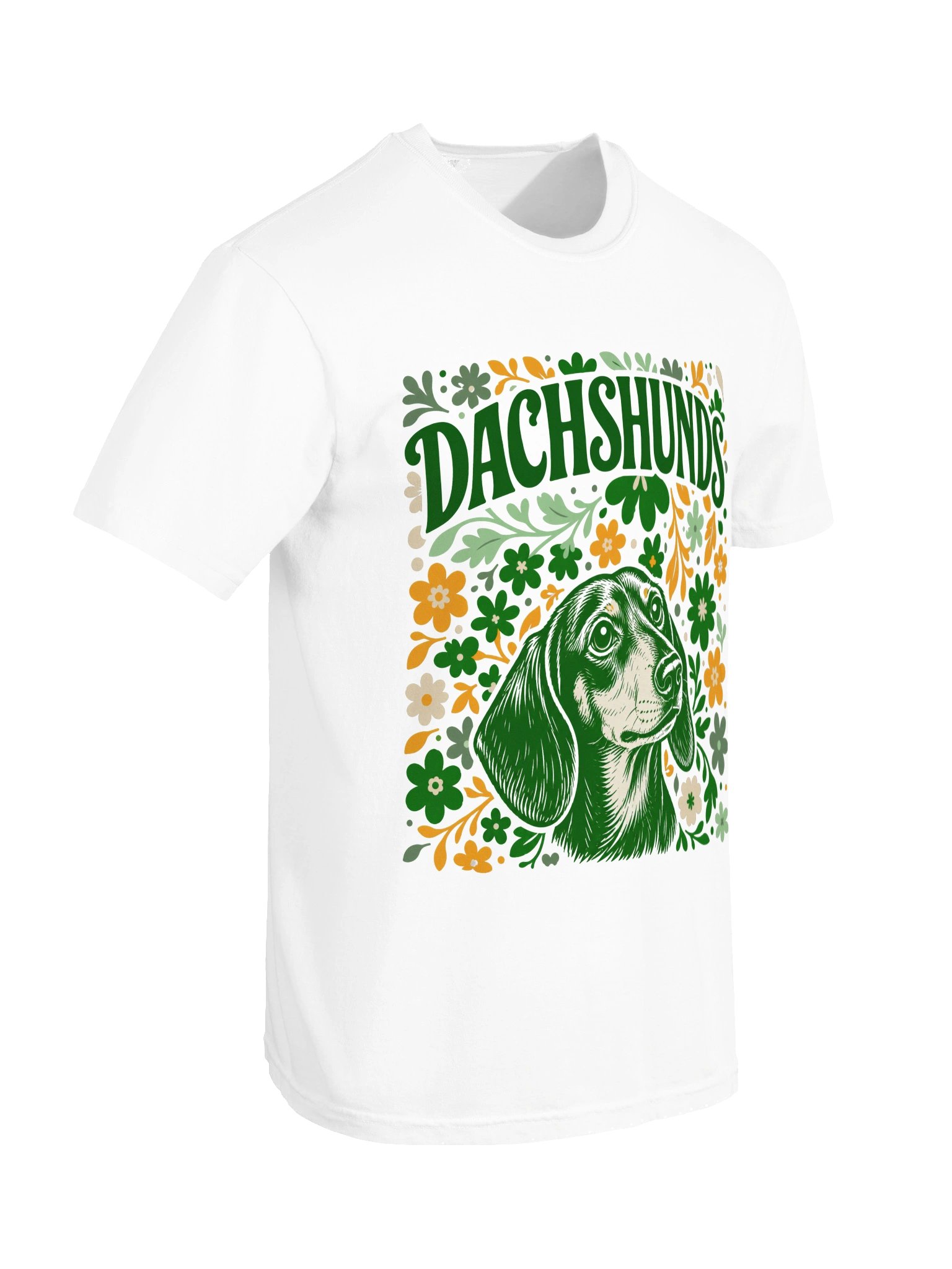 Retro Floral Dachshund Tee product image (6)