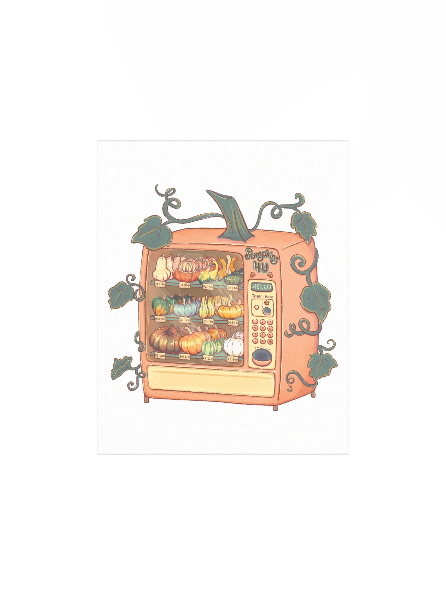 Pumpkin Vending Machine - Print product image (1)