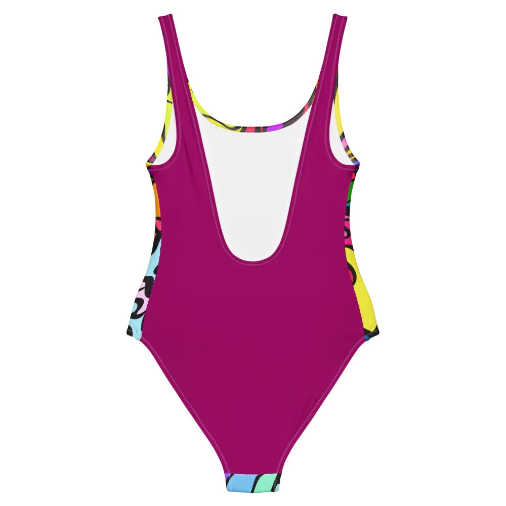 Psychedelic Flow All-Over Swimsuit - Wave at Sunset product image (7)