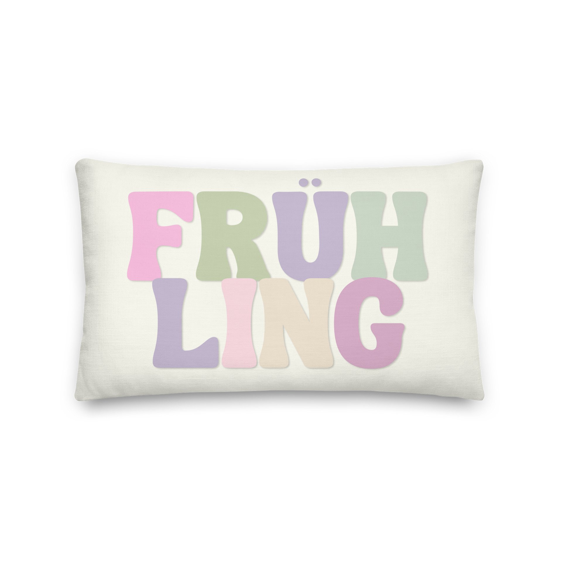 SPRING FRÜHLING QUOTE THROW PILLOW PASTEL product image (2)